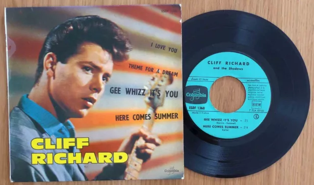 Cliff Richard EP 1961 Gee Whizz It's You ESDF 1368