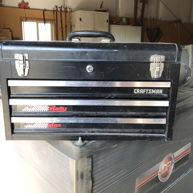 VINTAGE SEARS CRAFTSMAN 3 Drawer RALLY Tool Box No Key USA RALLY CHEST ...
