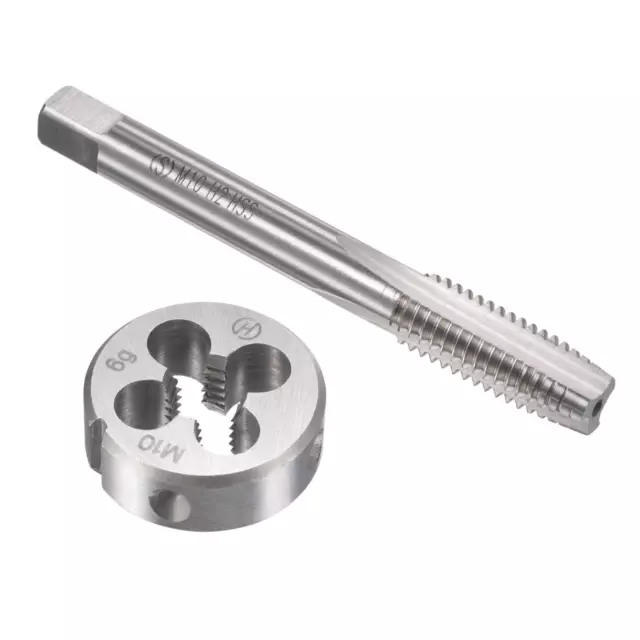 M10 x 1.5mm Metric Tap and Die Set HSS Machine Thread Tap with Round Die