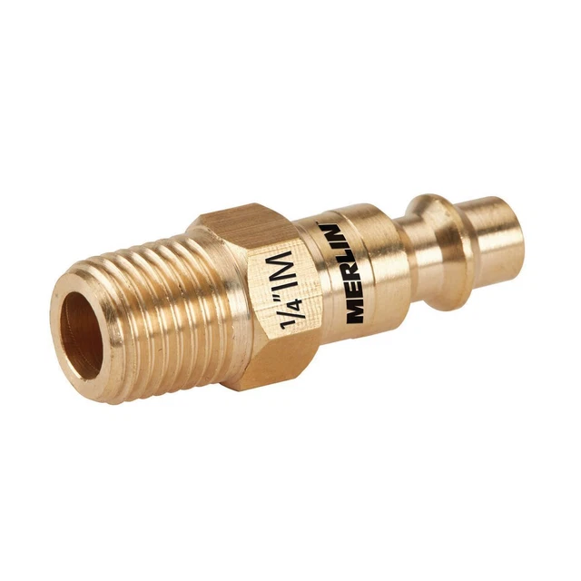 MERLIN 1/4 in. Male Brass Industrial Plug 63564