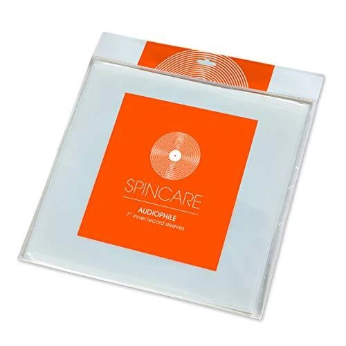50x 7 Inch Anti Static Inner Vinyl Record Sleeves | AUDIOPHILE Poly Lined