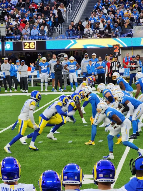 Los Angeles Chargers VS Buffalo Bills, VIP Row 1,Club Access, Visitor's Side