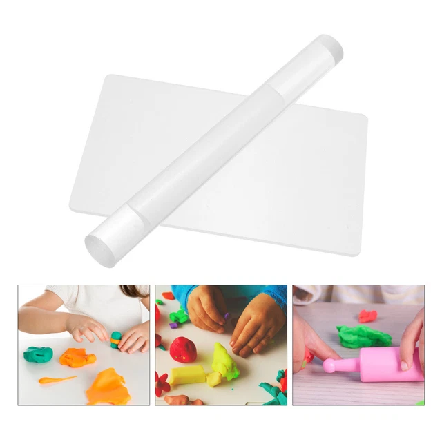 Kit de herramientas de pasador rodillo antiadherente de arcilla de polímero 2 piezas