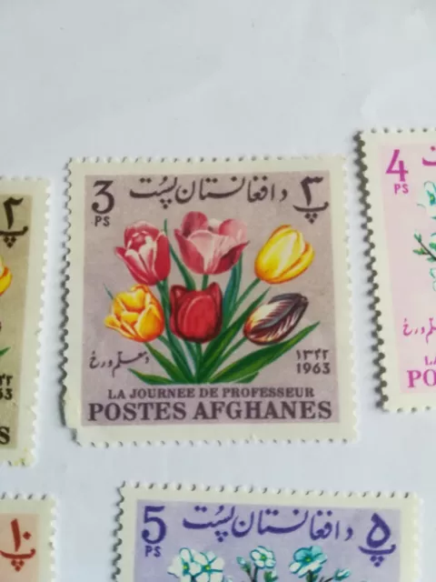 Set francobolli, Poste afghane 2,3,4,5,10 ps. Nuovo di zecca, 1963 2