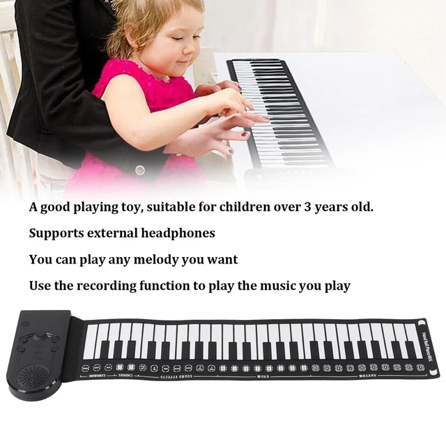 Electronic Keyboards Foldable Portable Hand Roll Piano Flexible 49