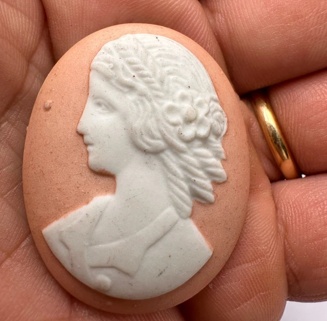 Médaillon Second Empire En Bois Durci - Profil De Giacomo Meyerbeer (1791-1864) - Bon état Vintage