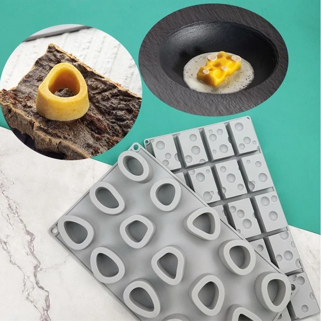 Molde de silicona para decoración de pasteles 3D hueso estado de ánimo platos queso molde para pasteles