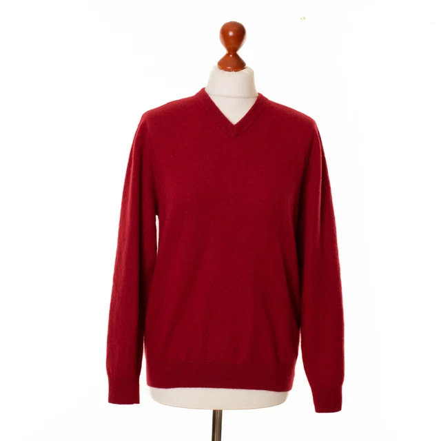 Pull Femme Talbots 100% Cachemire Rouge - Taille L - Petites - Occasion Parfait état