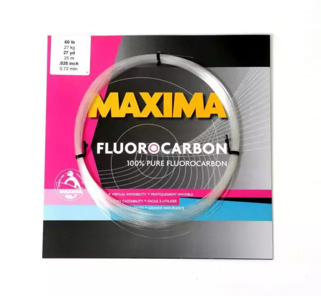 MAXIMA Fluorocarbon 25m Line ALL SIZES