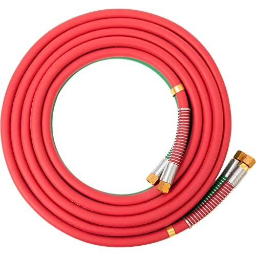 SPARC Oxy Acetylene 1/4" Grade T Welding Hose B Fittings + Strain Relief Set ...