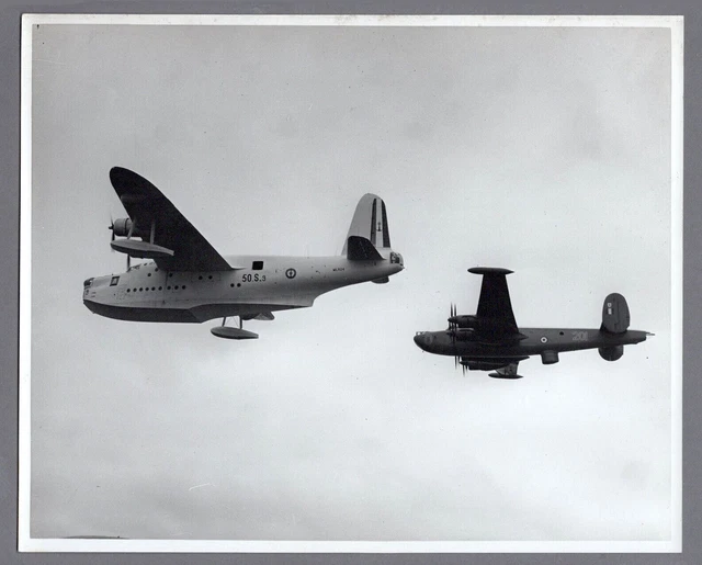 Short Sunderland Flying Boat French Navy Avro Shackleton Original Press Photo 3