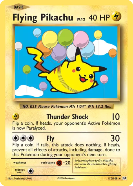 Flying Pikachu (110/108) [XY: Evolutions]