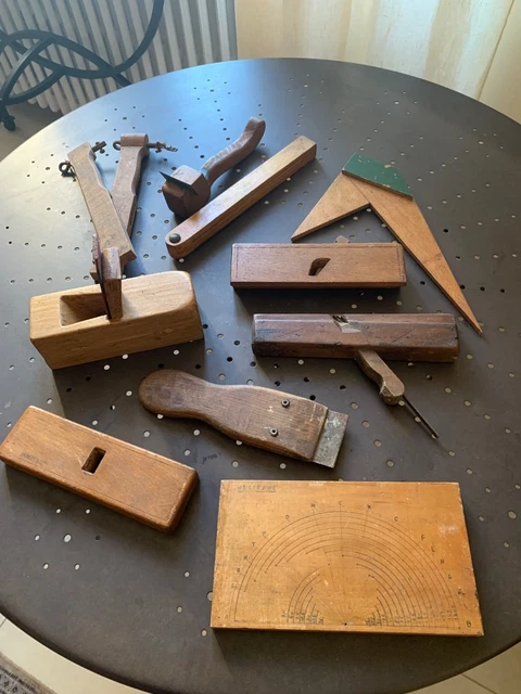 Rabots/Varlopes outils anciens (Trois) | Outils à main