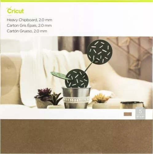 Cricut Heavy Chipboard 11"X11" 5/Pkg 2004854 new