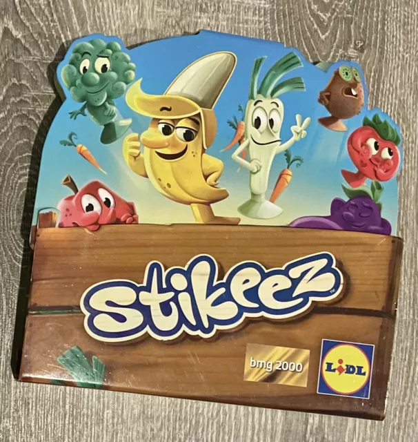 Lidl Stikeez - Komplett 1A Top! Obst + Gemüse mit Sammelalbum Garten + Beutel