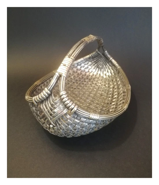 Panier à Vin Christofle Gallia - Porte-Bouteille Signé - Métal Argenté - Vintage