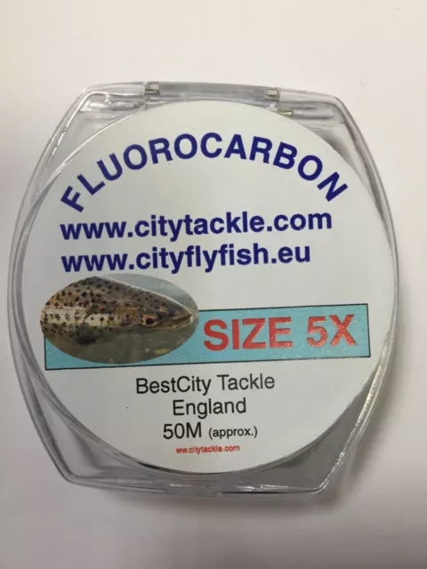 Fluorocarbone 1.8kg Test 50m 0.16mm 1.68 KG Fly Leader Fluorocarbone 5X