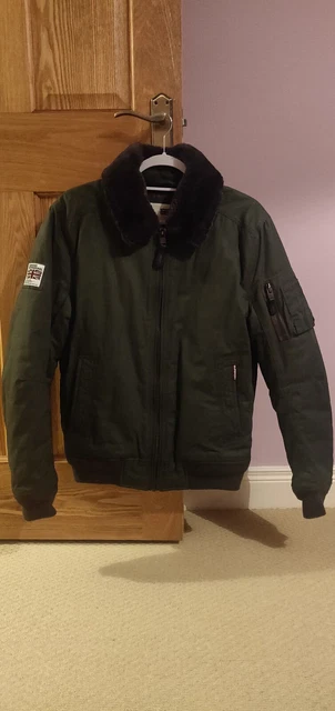 Mens Superdry aviator style bomber jacket (Size M)