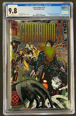 Generation X #1 CGC 9.8 1st Appearance of Chamber Chromium Cover