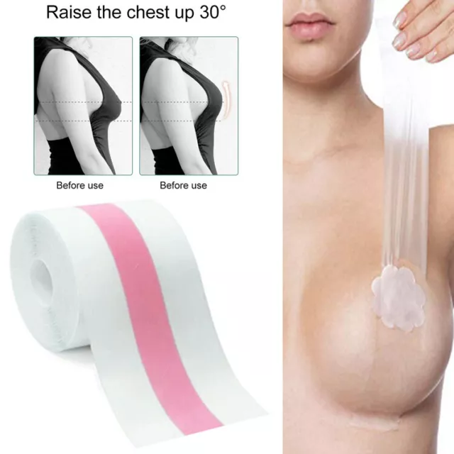 Women Invisible Boob Tape Breast Lift Pads Bra Nipple Cover Tit Push Up UK Stock