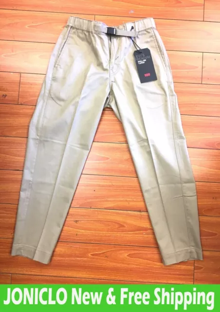 Levi's New With Tag Men's Pull On Taper Stretch Cropped Khaki Pants Xs, large