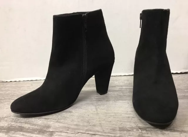 Destockage : Bottines Sofia Costa En Cuir Nubuck Noir @ T 37 @ Neuf 109€ @ N202