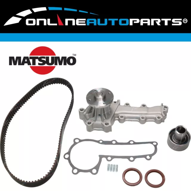 Timing Belt+Tensioner Kit Water Pump for Commodore Calais VL RB30E RB30ET 3.0L