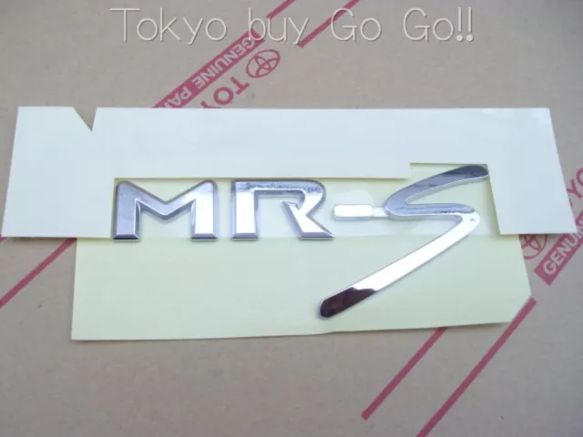 Toyota MR2 MR-S Roadster Spyder ZZW30 Chrome Rear Maxim Road Emblem Genuine OEM