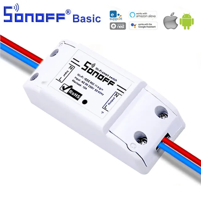 Interrupteur WiFI DIY sans Fil SONOFF Basic compatible Smart Home Intelligent 3