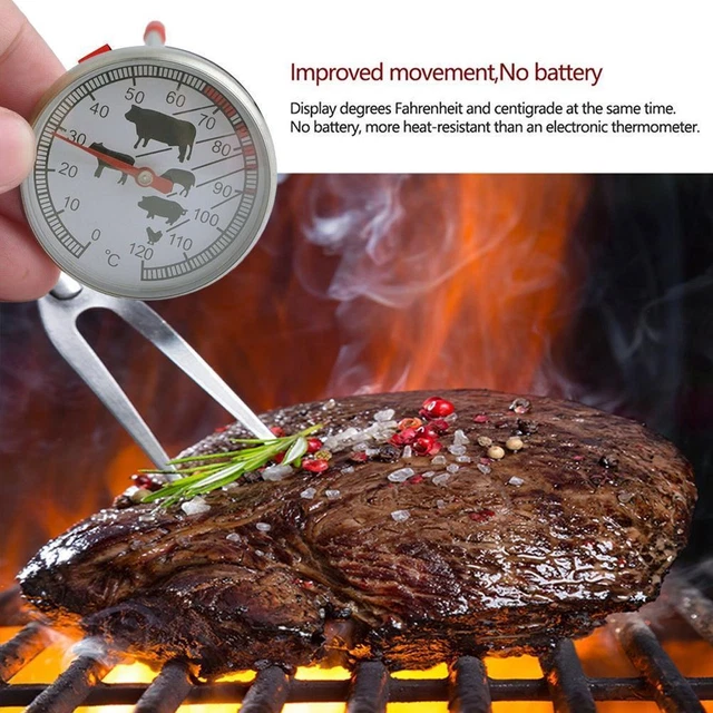 Thermomètre à Viande Sans Fil PeachStreet - Bluetooth 150m, IP68, Double Capteur - Pour Barbecue Et Four