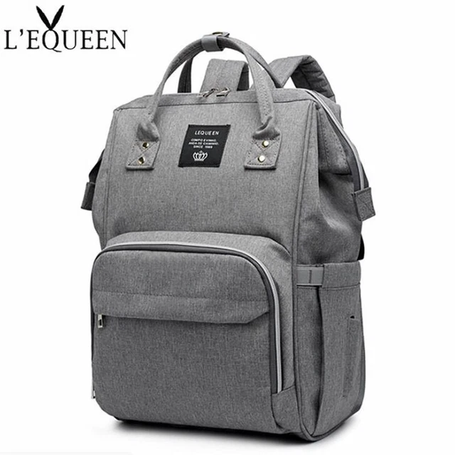 LEQUEEN Baby Diaper Bag Backpack Waterproof Mummy Maternity Nappy Travel Fashion