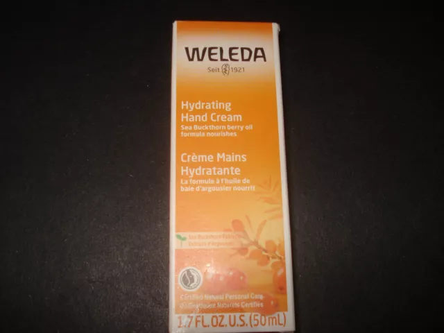 Crema de manos hidratante para el cuidado corporal Weleda Sea Buckthorn 1,7 oz