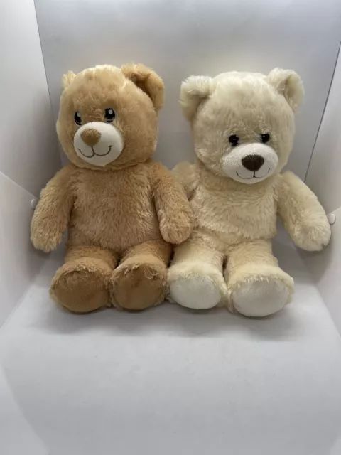 BAB Build A Bear Workshop X 2 Brown Teddy Bears 35 Cm christmas