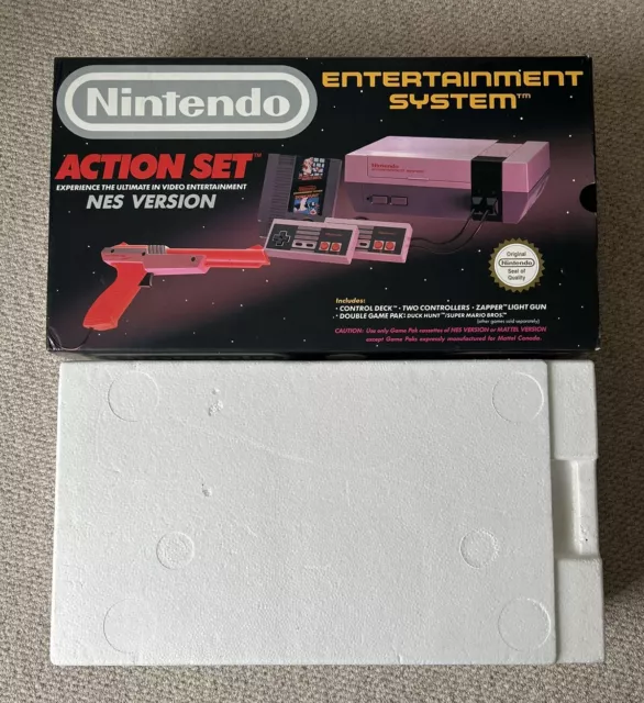 Nintendo NES BOX ONLY Action Set Console - Box 📦 Only - Very Good Condition