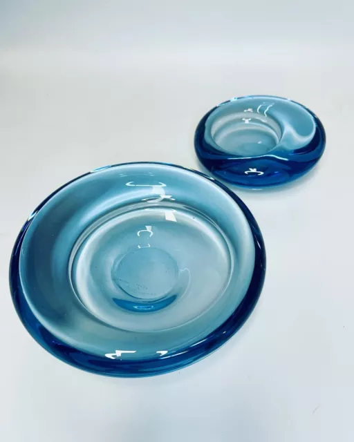 2 X Holmegaard Schalen Per Lütken “akva” Aqua Series Signiert