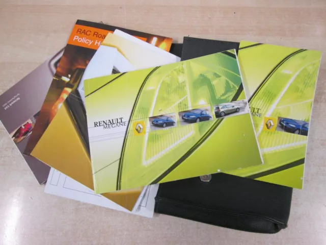 Genuine Renault Megane Owners Manual Handbook Wallet 2002-2007