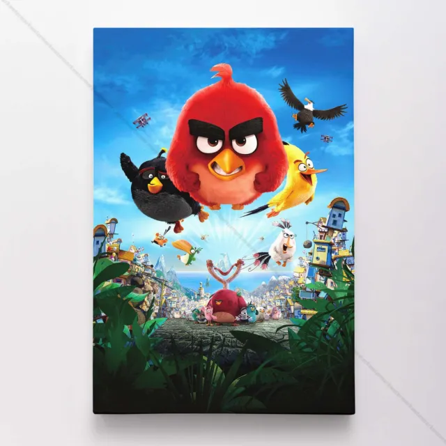 The Angry Birds Movie Poster Canvas Movie Print #3360