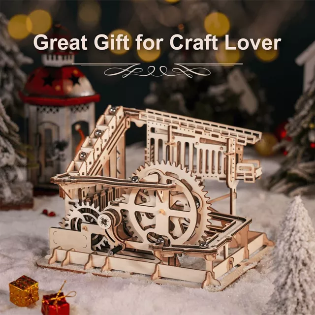 ROKR Marble Run Game Model 3D Wooden Puzzle Jigsaw  Assembly Toy Gift for Child