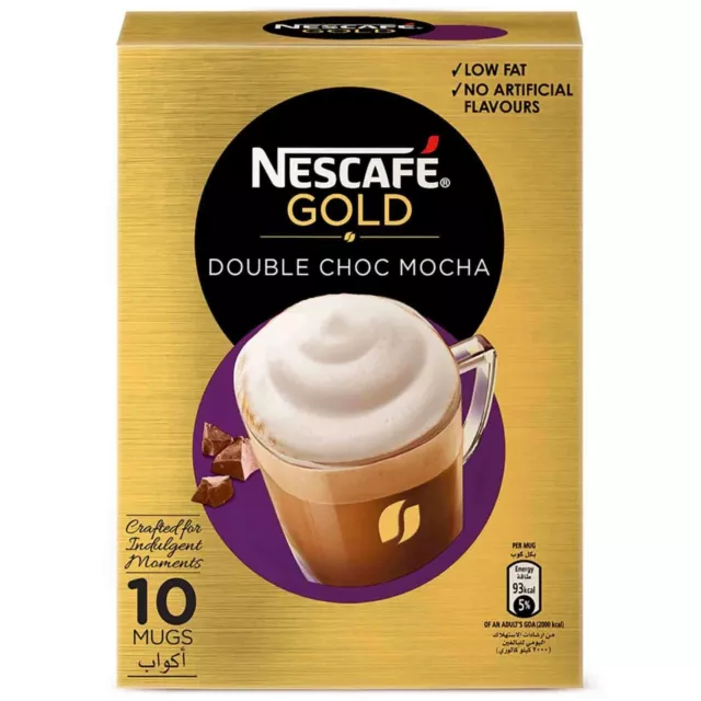 2 x NESCAFE CAPPUCCINO GOLD - New Improved 10 x 14gr Ready To Use