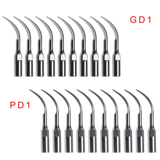 10pcs Dental Scaler Tip GD1 PD1 fit DTE SATELEC Scaler Handpiece Dentista