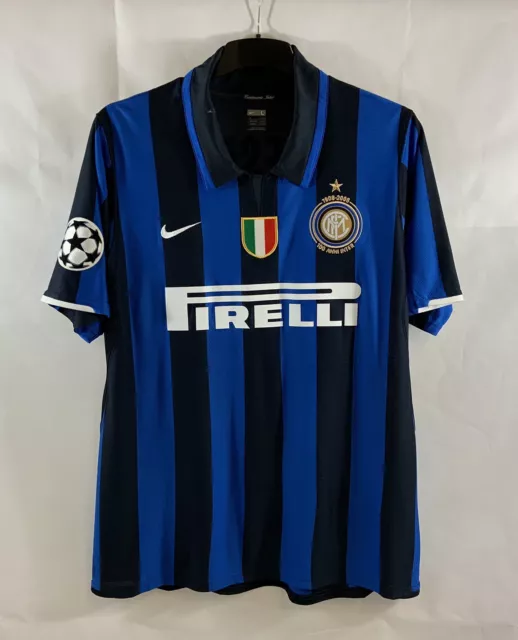 Inter Mailand Streichholz Crespo 18 Heimfußball Shirt 2007/08 (L) Nike G164 2