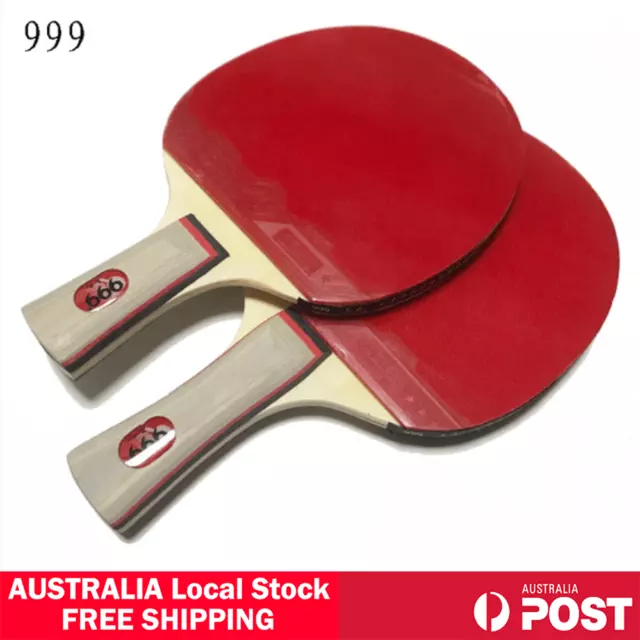 999 Professional Table Tennis Ping Pong Racket Bat Long Short Handle FL CS Grip