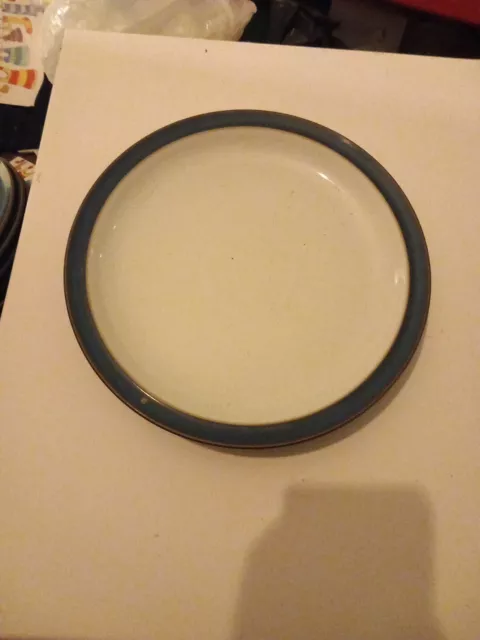 Denby Imperial Blue stoneware dinner plates 26.5cm /10.5"  plate