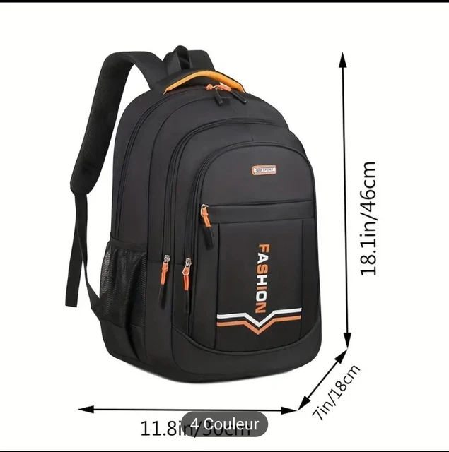 Sac à Dos De Voyage En Simili Cuir 17 Pouces Pour Hommes Et Femmes Sacoche Decole Pour Ordinateur Portable 17 Pouces Grande Capacite Etanche