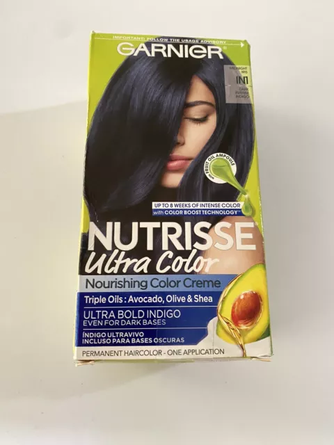 Garnier Nutrisse Color Creme Permanent Hair Color #IN1 DARK INTENSE INDIGO