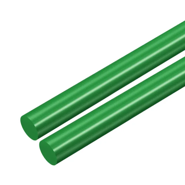 Plastica Asta rotonda POM 15mm diam verde  plastica rotondo barra 2pz