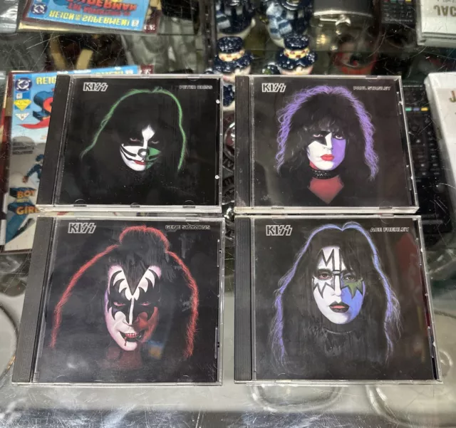 Kiss Solo 4 CD Lot Gene Simmons Ace Frehley Peter Criss Paul Stanley