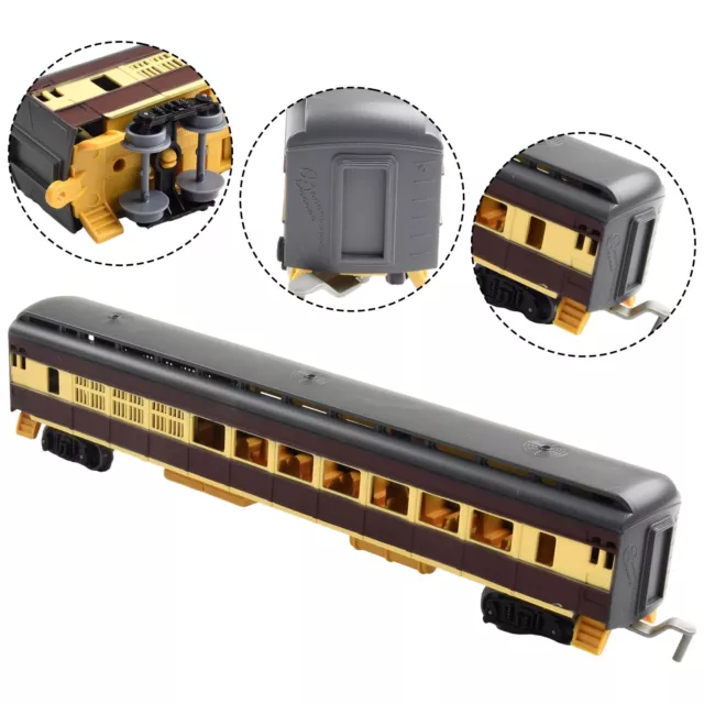 Set modello educativo treno con carrozze ferroviarie classiche giocattolo per ba 3