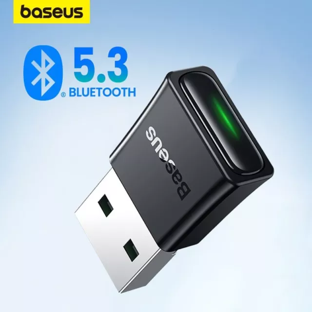 Baseus USB Bluetooth 5.3 Adapter Transmitter Receiver Dongle Wireless Adapter