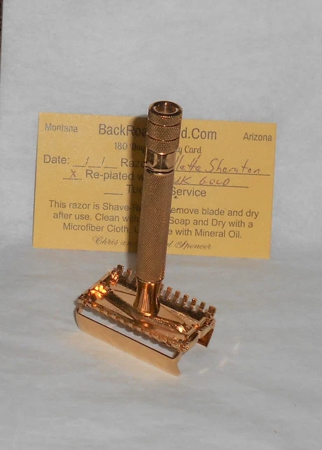 Gillette 1937 Sheraton TTO Refurbished Replated 24 Gold W Case X–37 16